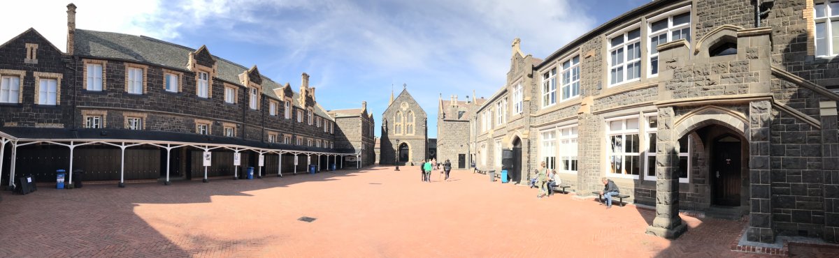 College Forecourt Pano