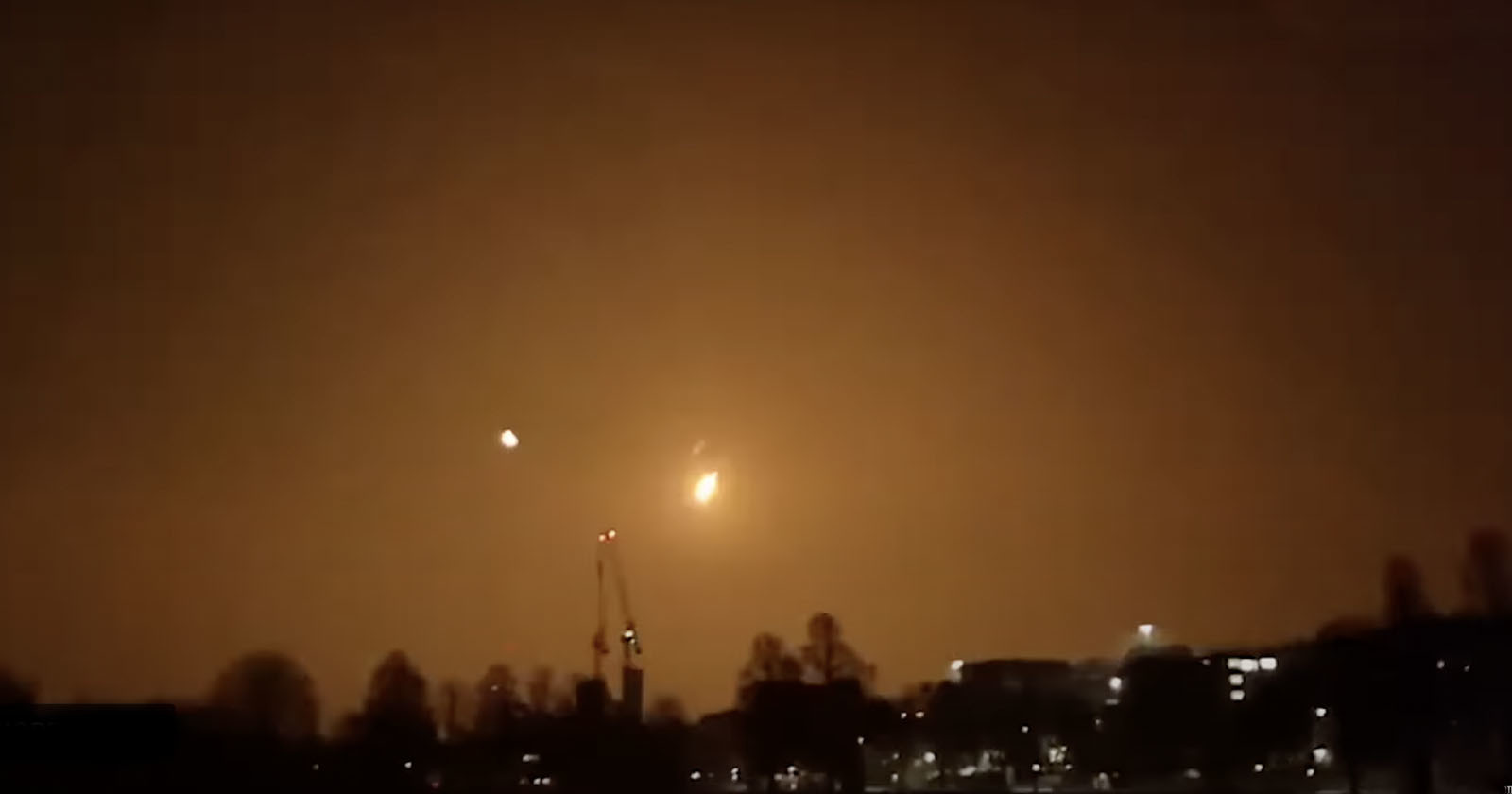 asteroid exploding over france