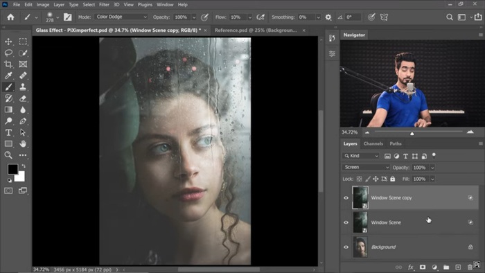 How To Create a Realistic Water on Glass Effect in Photoshop
