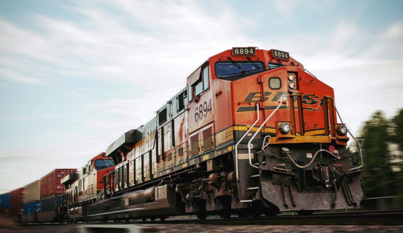 Canon 1D photo of a train