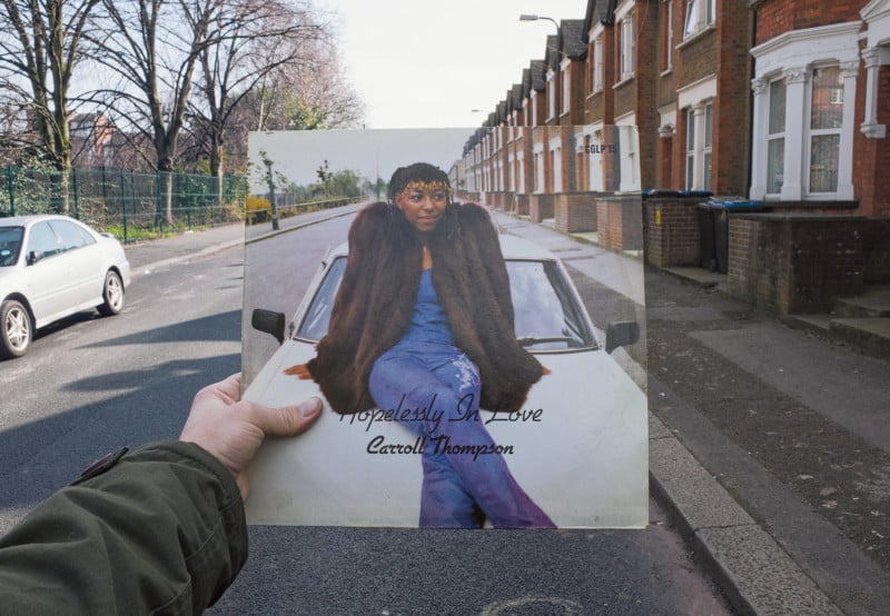 Hopelessly in love album cover photographed in location