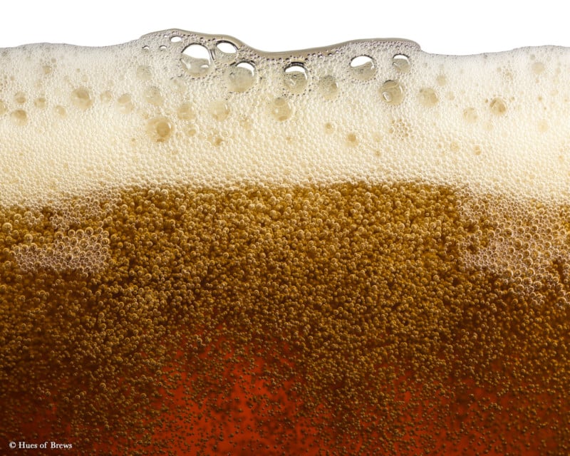 Closeup photo of beer, dark