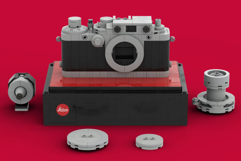 A Leica iiif LEGO camera designed by Pandis Pandus