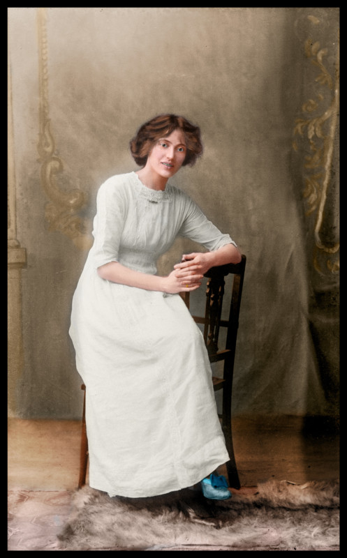 110 year old photo restored and colorized