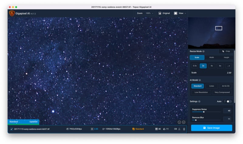 Gigapixel AI overview.