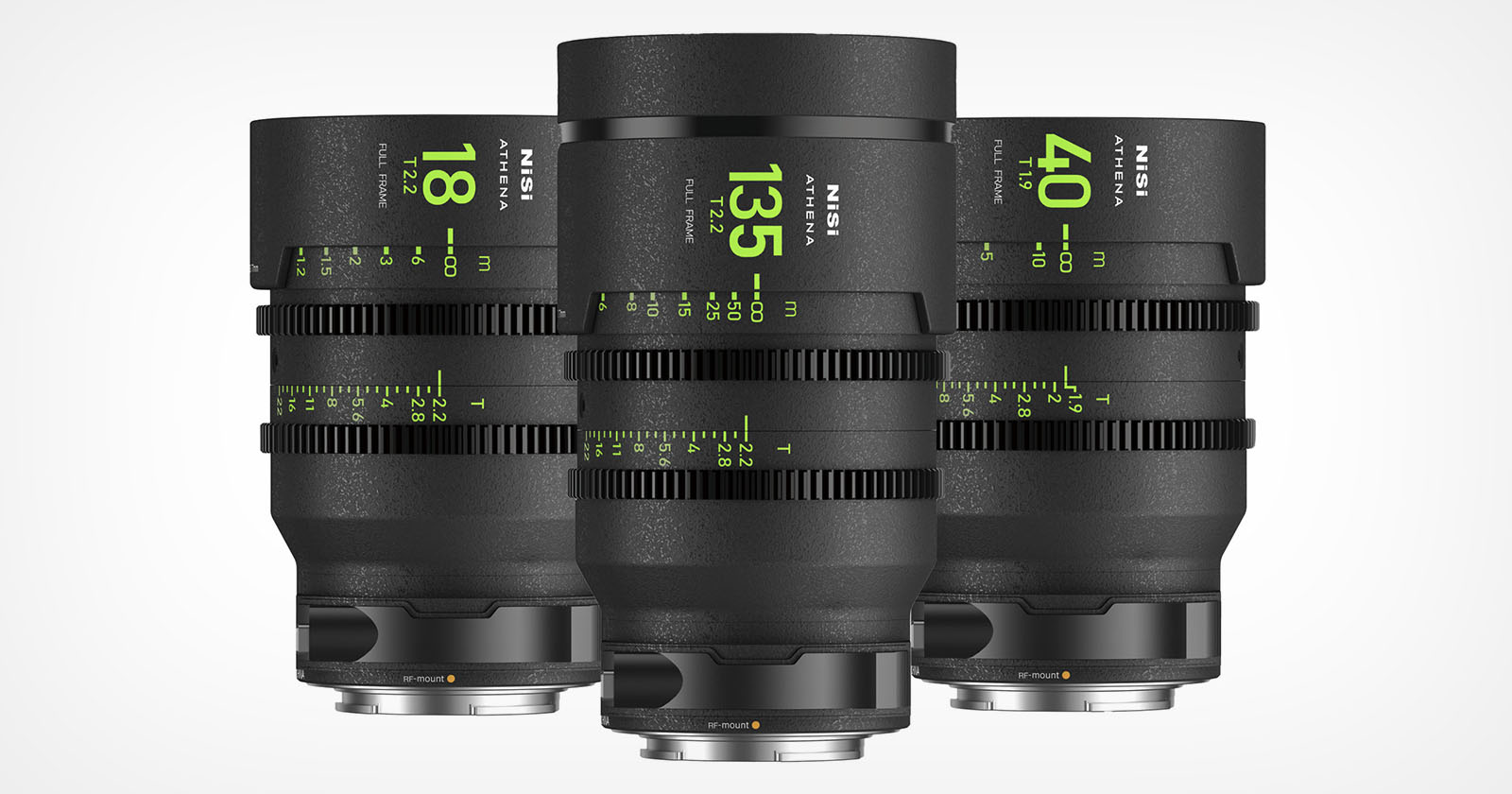 NiSi Athena cinema prime lenses