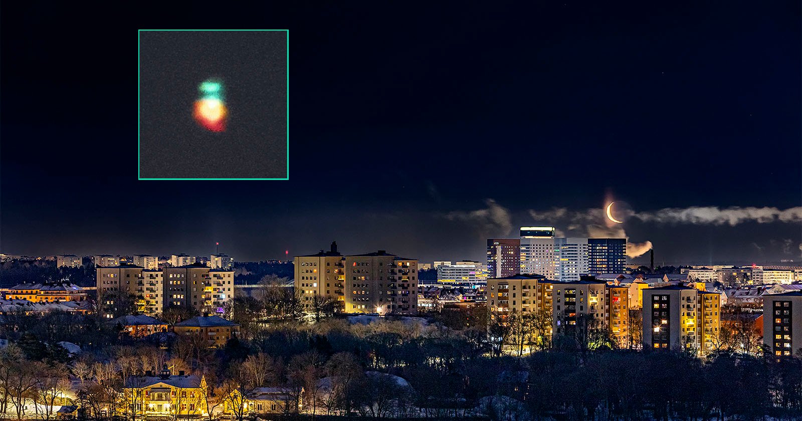 Peter Rosén interview on a green flash around Venus. Astrophotography.