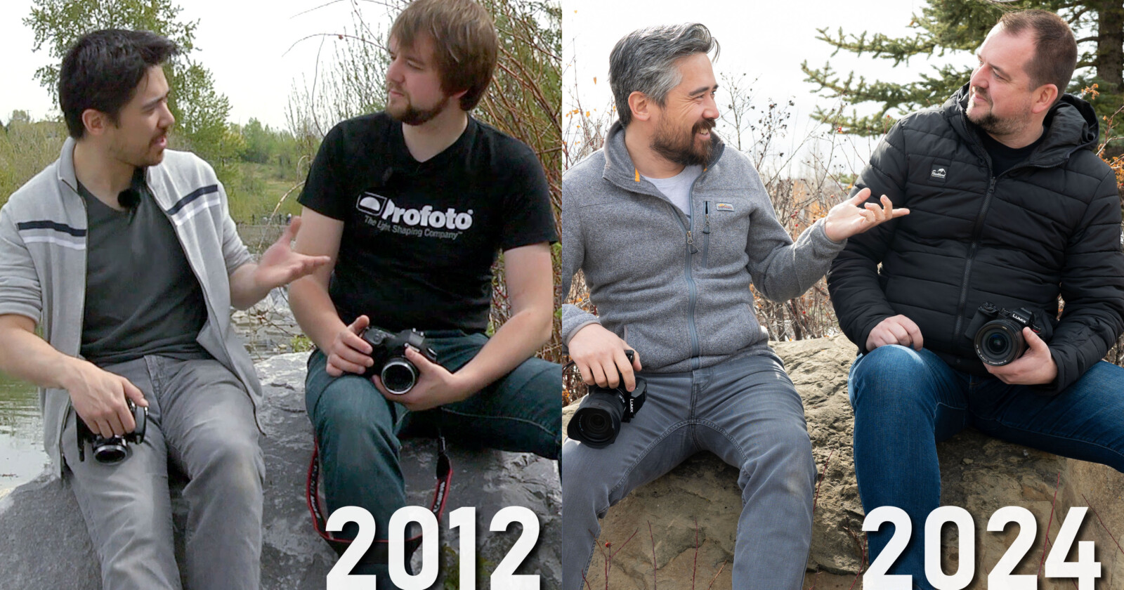 Chris and Jordan through the years