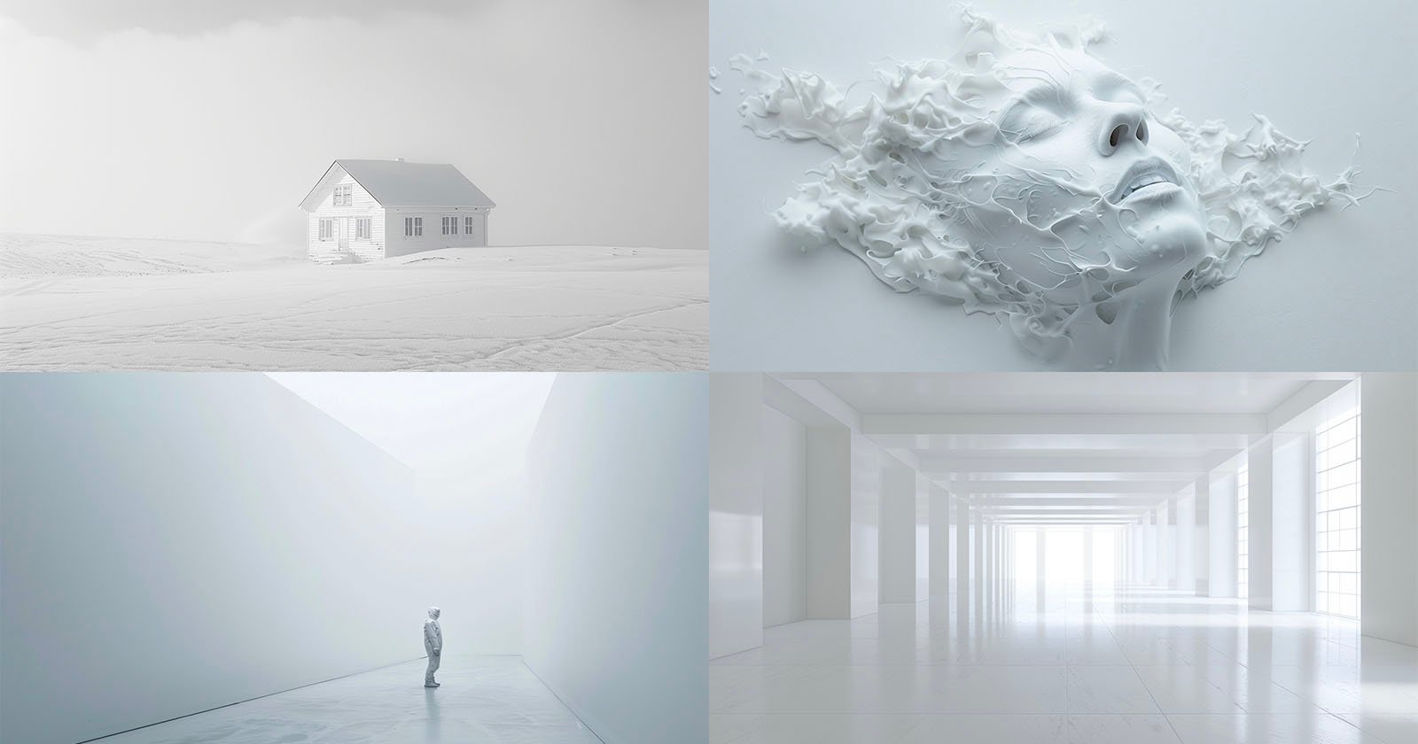 AI white backdrop