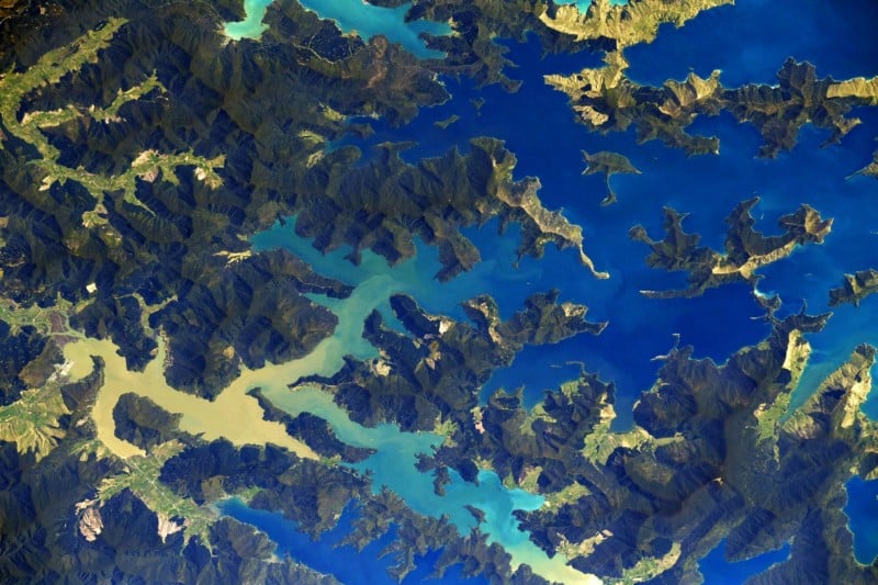 Photo of New Zealand from space