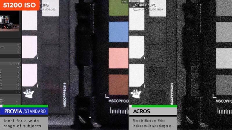 Fujifilm film simulations low light test example