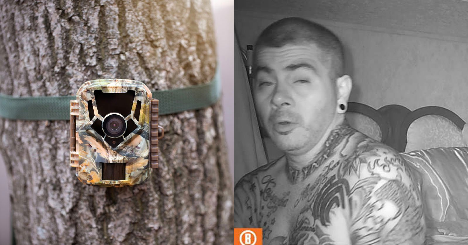 Thief steals trail camera which broadcasts images of him