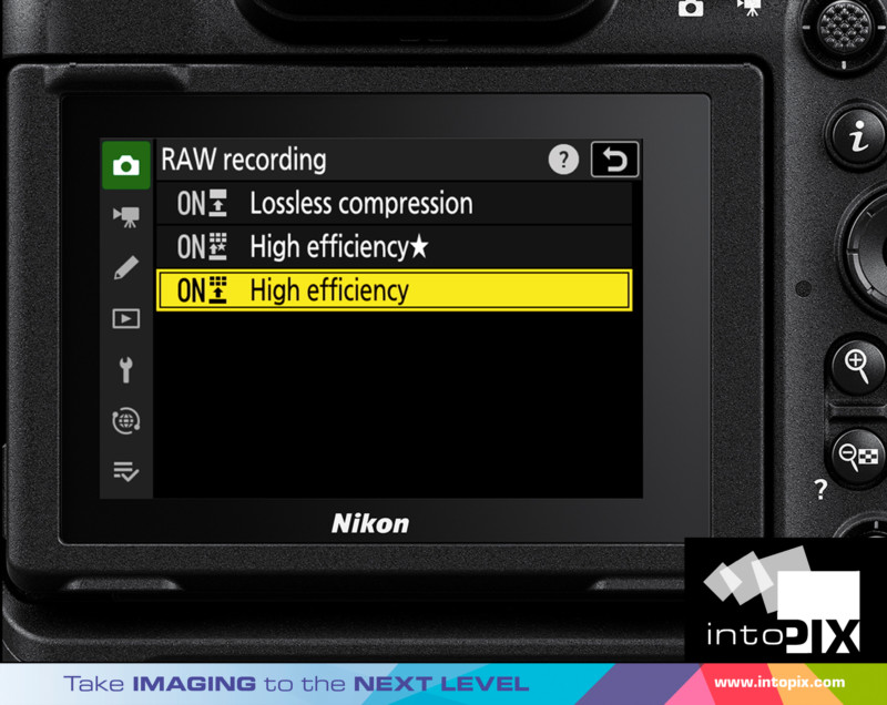 ticoraw high efficiency codec in nikon z9 menu