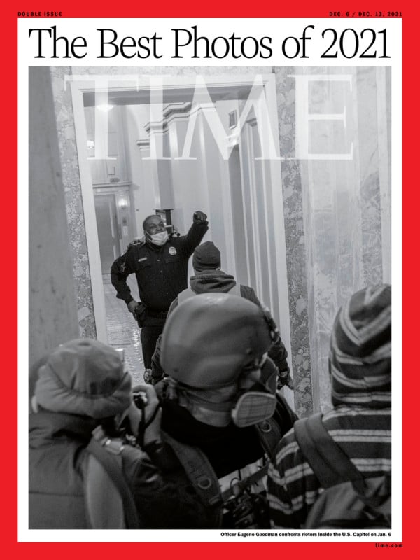 Officer Eugene confronts rioters inside the U.S. Capitol 