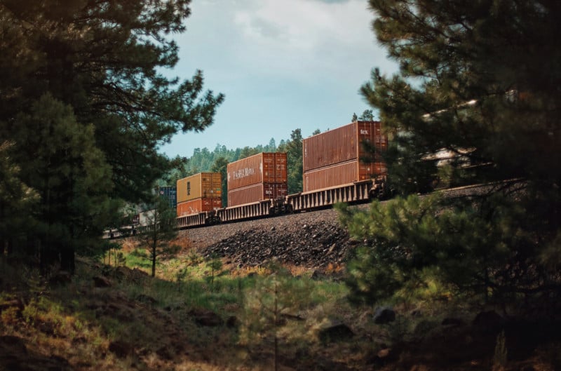 Canon 1D photo of a train