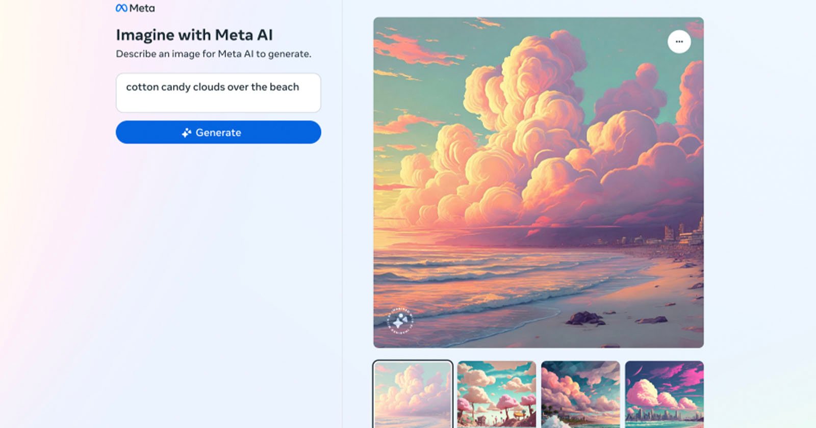 Imagine AI image generator