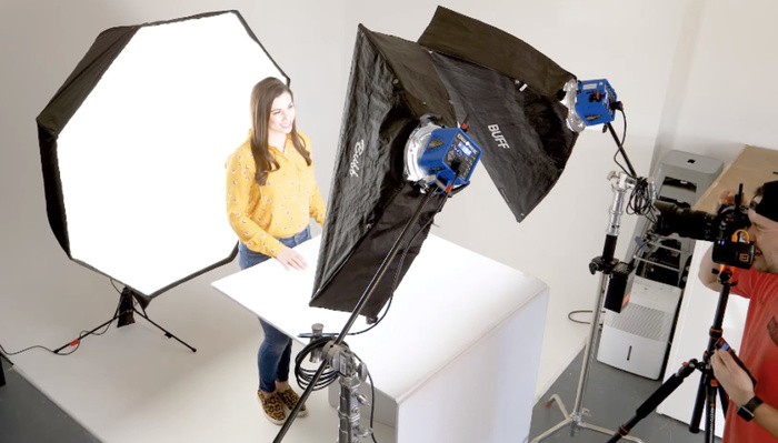 Using Three Light Setup for the Perfect White Background Headshot