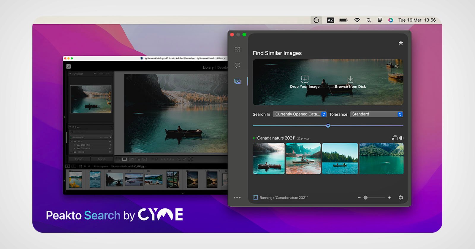 Cyme Peakto Search plugin for Adobe Lightroom uses AI to find specific photos