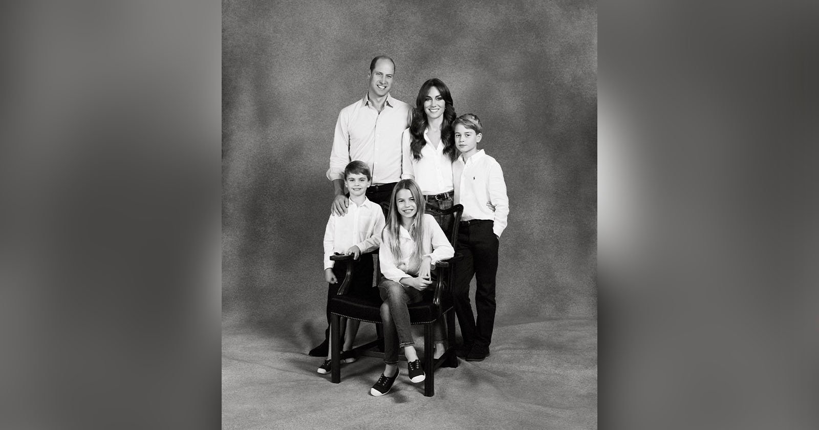 Kate and William Christmas Card Photo