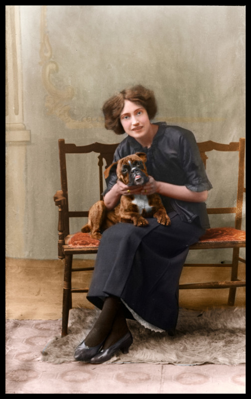 110 year old photo restored and colorized
