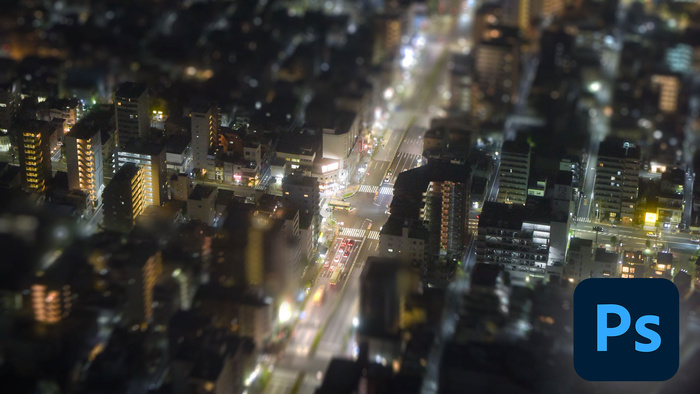 Edit an Aerial View Toy Town Tilt-Shift Effect in Photoshop CC