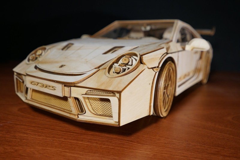 Wooden car model