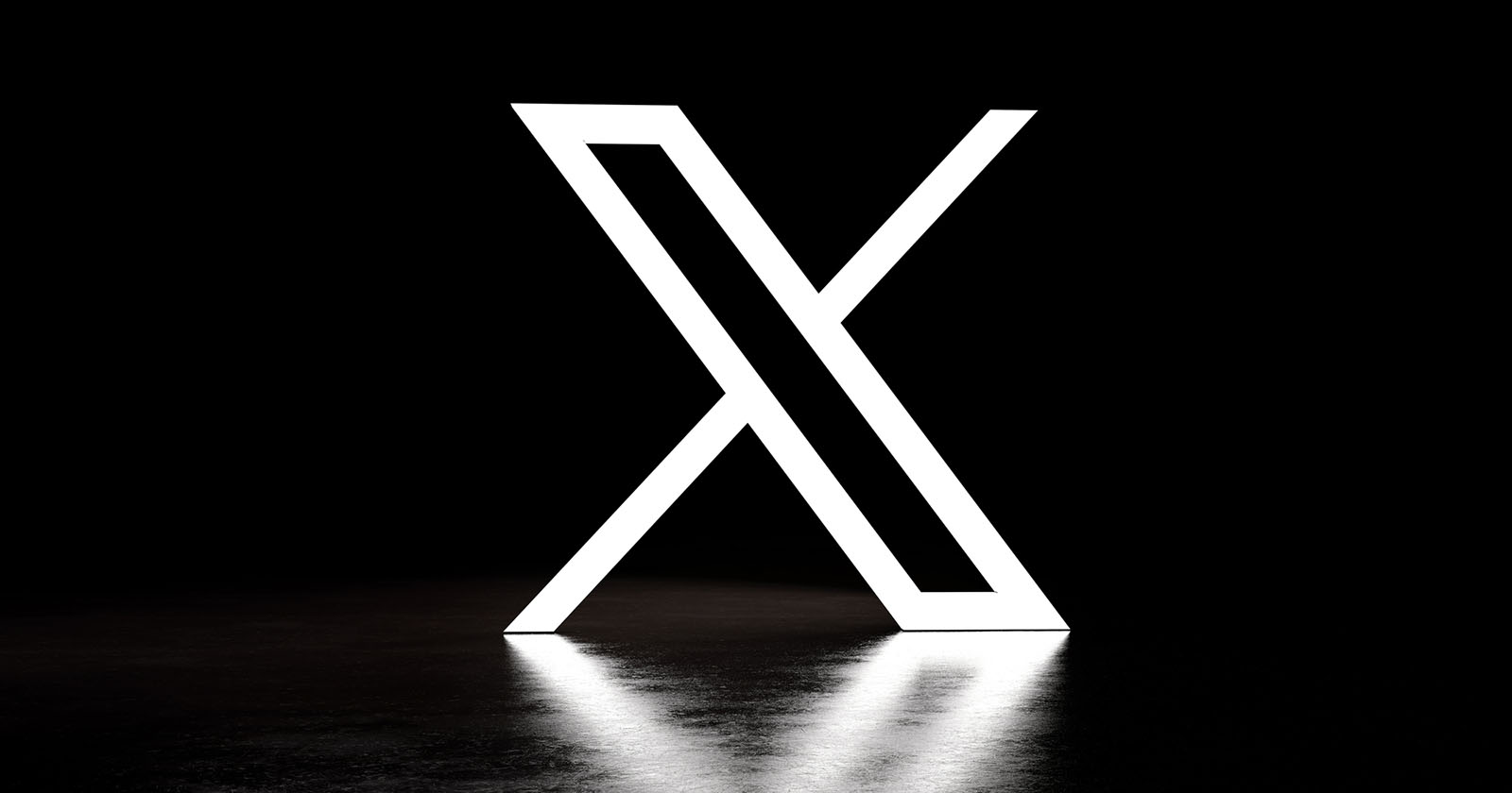 X (Twitter) begins charging new users. White X social media app logo on a black background.