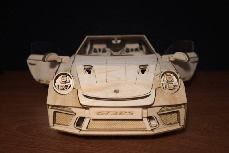 Wooden car model
