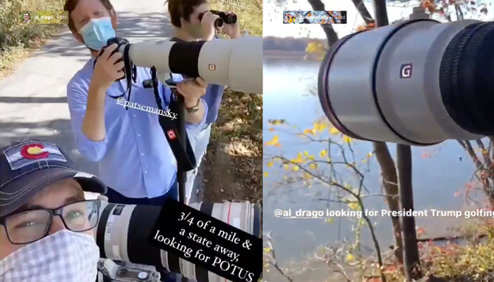 The Insane Lengths Photographers Went to Capture a Historic Shot of President Trump