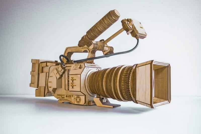 Sony FS7 wooden model