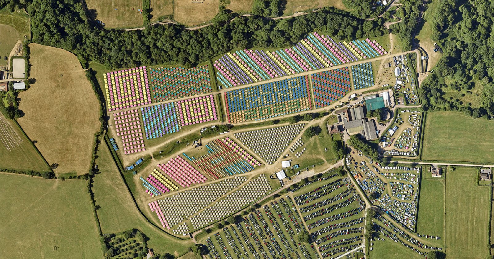 Phase One aerial cameras Glastonbury