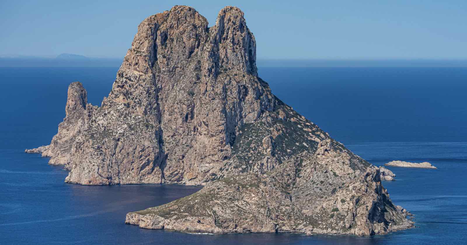 View of Es Vedrà island in Ibiza, Spain