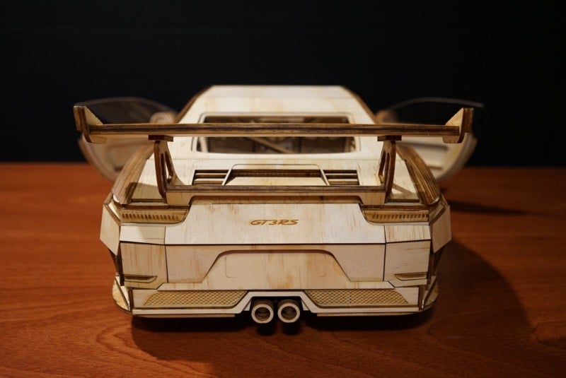 Wooden car model