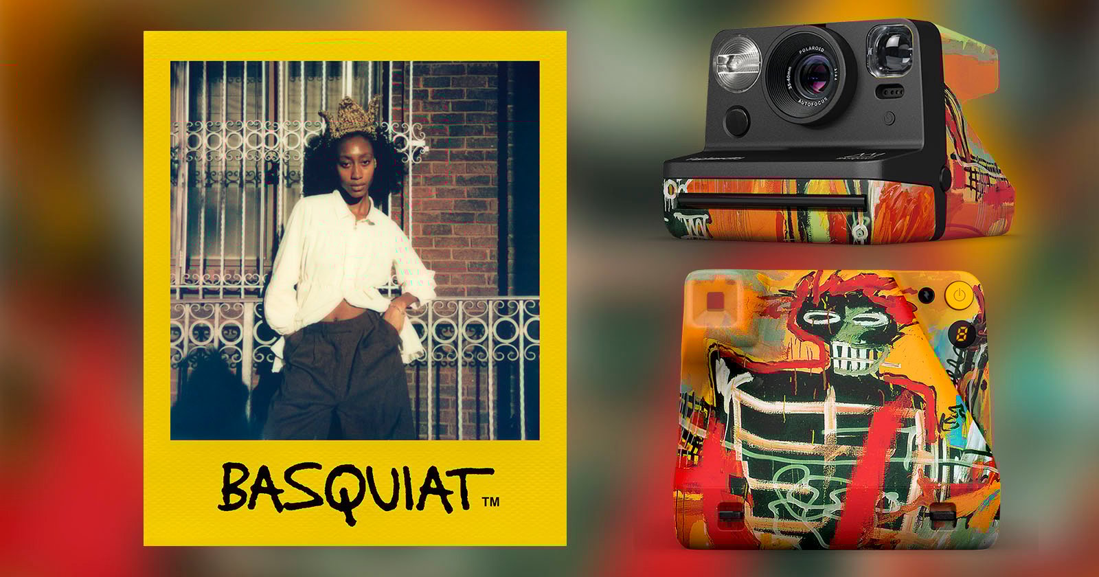 Polaroid x Basquiat featured image, instant film print, instant film camera