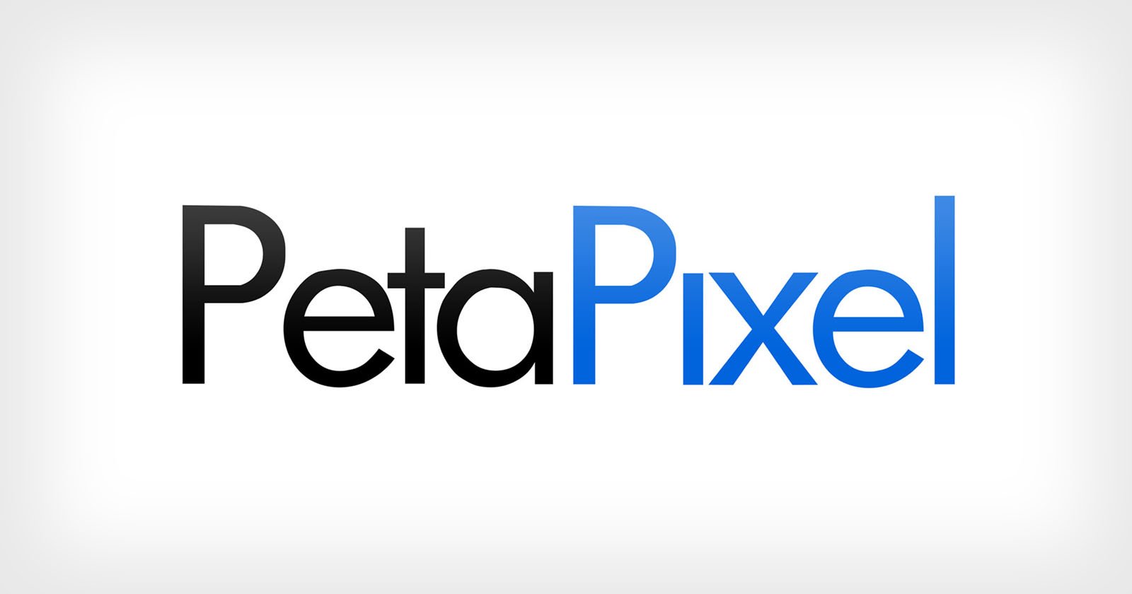 The image shows the PetaPixel logo with Peta in black text and Pixel in blue text, set against a plain white background.