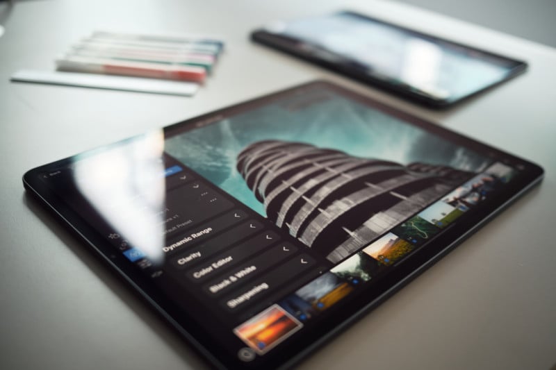 The Capture One app running on iPad