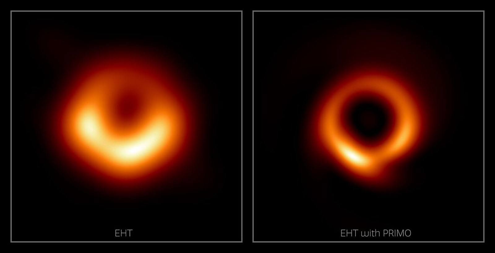 EHT PRIMO black hole AI upgrade