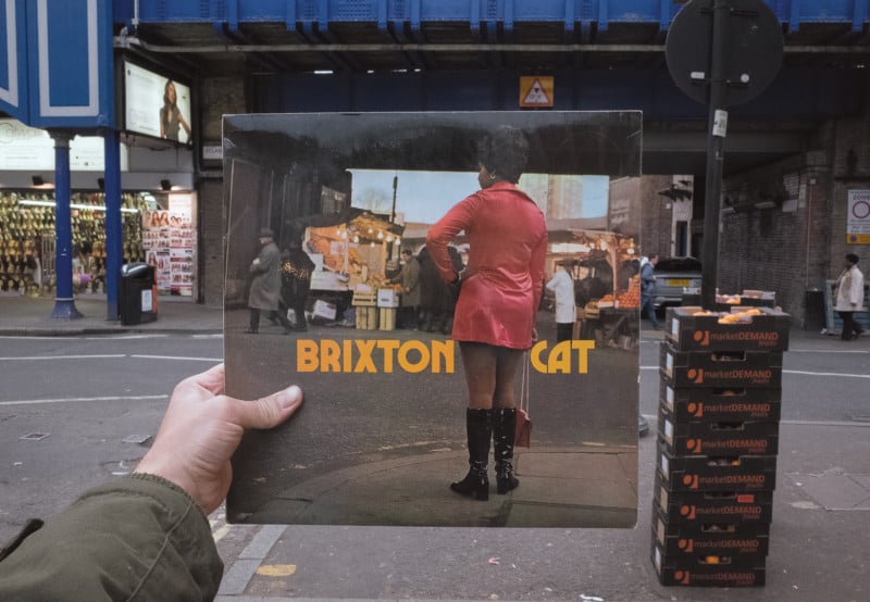 Brixton Cat photographed in location