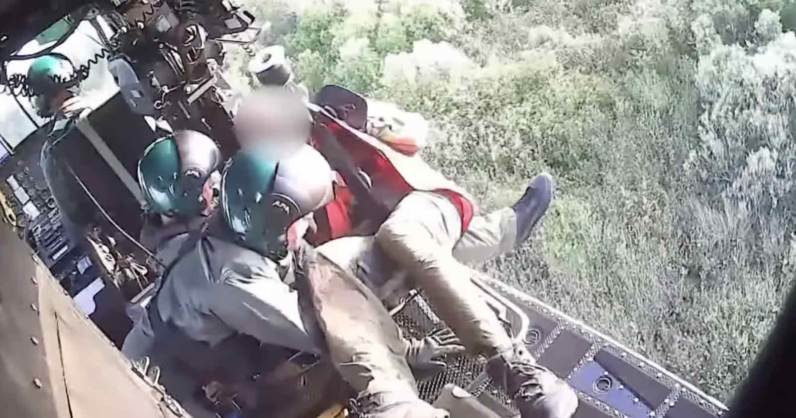 missing photographer being rescued
