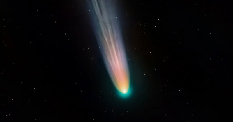 A photo of Comet Leonard by photographer Andrew McCarthy