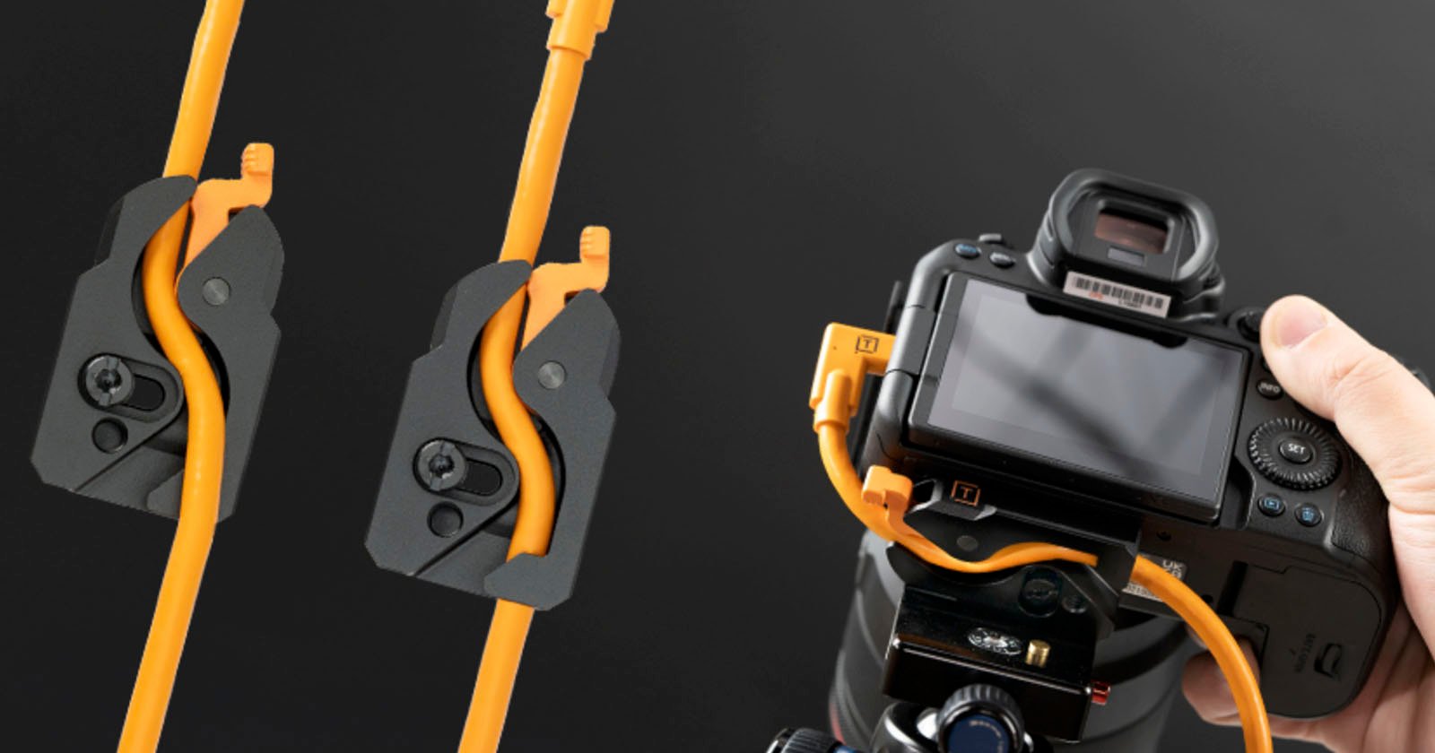Tether Tools TetherGuard LeverLock quick release plate for cable management
