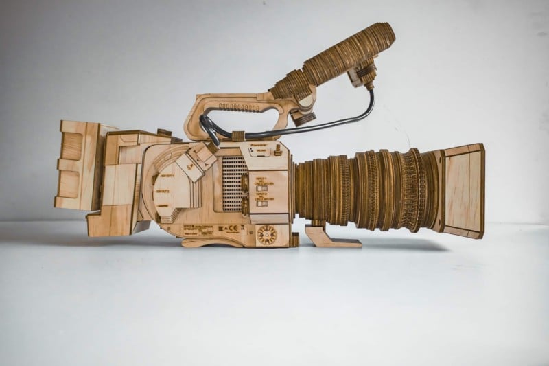 Sony FS7 wooden model