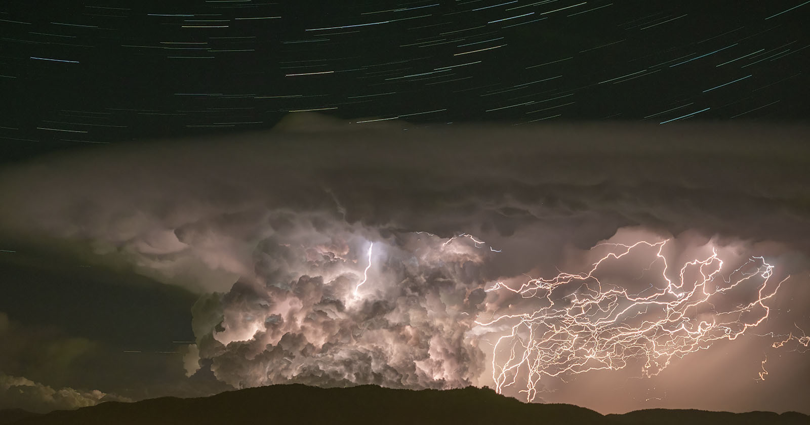 lightning and stars