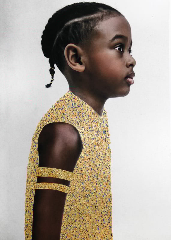 Tawny Chatmon's portraits with gold leaf and jewels