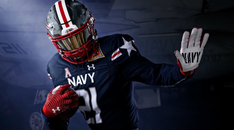 Photographing Navy's 2021 uniform on an aircraft carrier