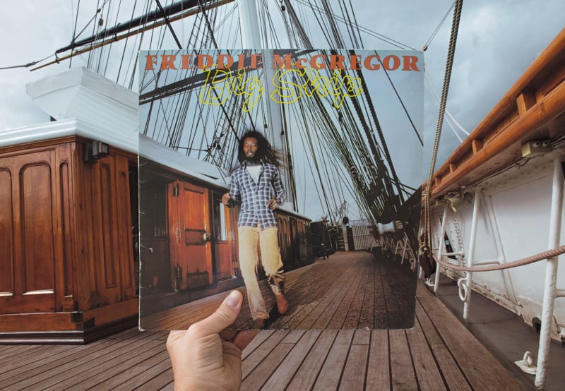 Big Ship album cover photographed in location