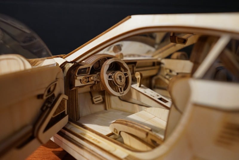 Wooden car model