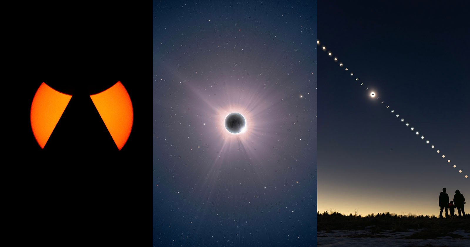 Photos of the total solar eclipse 2024