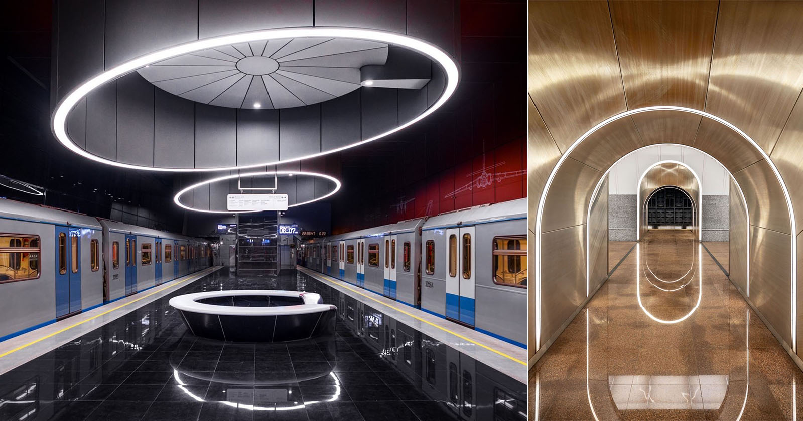 Vadim Sherbakov New Moscow Metro photo series
