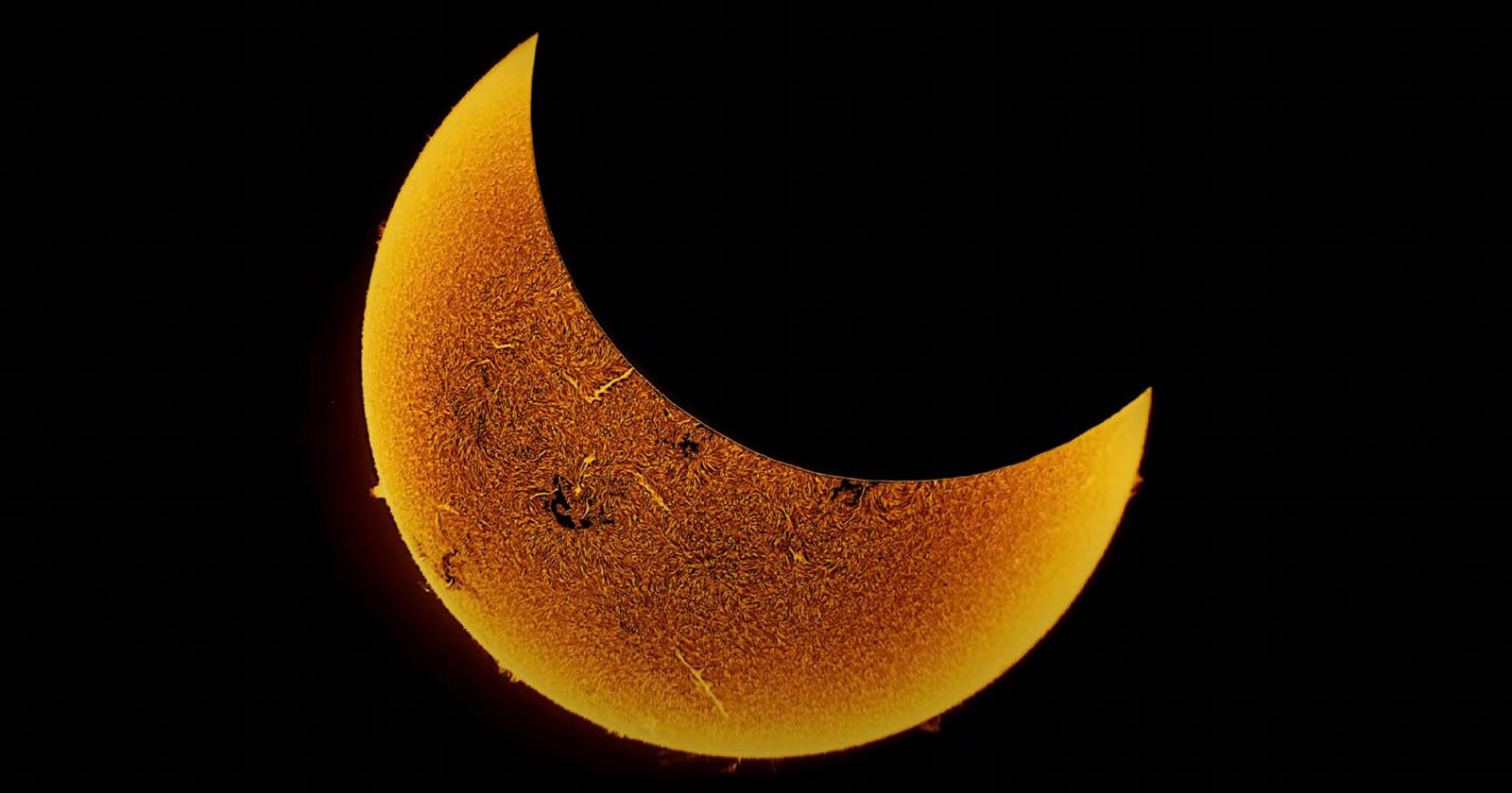 Timelapse of annular eclipse